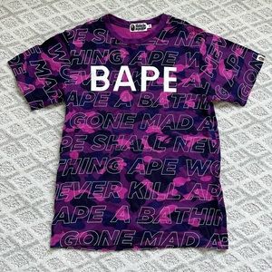 BAPE Tshirt, purple camo